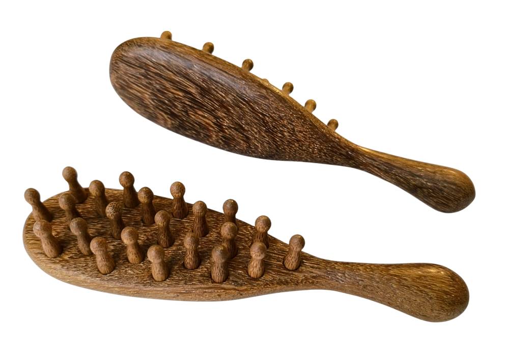 Dřevěný masážní kartáč Meridian 1